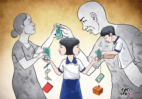 Cho vay nặng lãi vào trường học: Nào phải chuyện nhỏ - Ảnh 1. Cho vay nặng lãi vào trường học: Nào phải chuyện nhỏ - Ảnh 1.