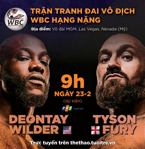 Xem Wilder so găng Fury ở đâu? - Ảnh 1. Xem Wilder so găng Fury ở đâu? - Ảnh 1.