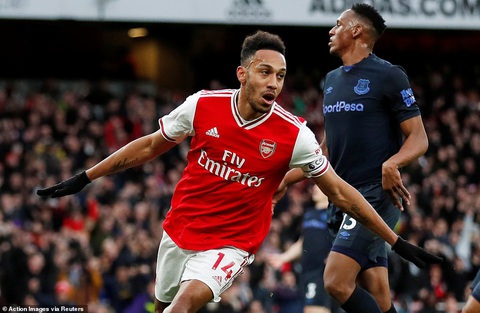 Aubameyang lập cú đúp, Arsenal thắng nghẹt thở Everton - Ảnh 3. Aubameyang lập cú đúp, Arsenal thắng nghẹt thở Everton - Ảnh 3.