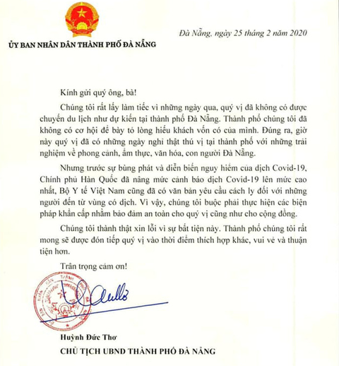 Chủ tịch Đà Nẵng xin lỗi nhóm du khách Hàn Quốc - Ảnh 2. Chủ tịch Đà Nẵng xin lỗi nhóm du khách Hàn Quốc - Ảnh 2.