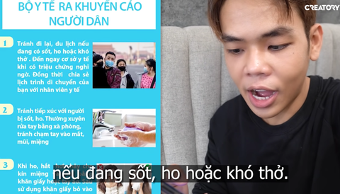 Đánh giặc corona và khi các YouTuber, Vlogger hát, bàn về COVID-19 - Ảnh 4. Đánh giặc corona và khi các YouTuber, Vlogger hát, bàn về COVID-19 - Ảnh 4.