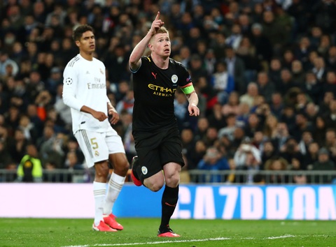 De Bruyne hóa thánh, Man City thắng ngược Real Madrid tại Bernabeu - Ảnh 2. De Bruyne hóa thánh, Man City thắng ngược Real Madrid tại Bernabeu - Ảnh 2.