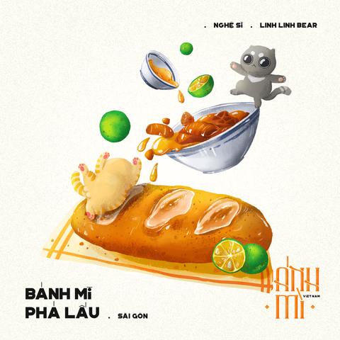 Lên cơn thèm với loạt tranh bánh mì khiến dân mạng ‘sôi sùng sục’ - Ảnh 2. Lên cơn thèm với loạt tranh bánh mì khiến dân mạng ‘sôi sùng sục’ - Ảnh 2.