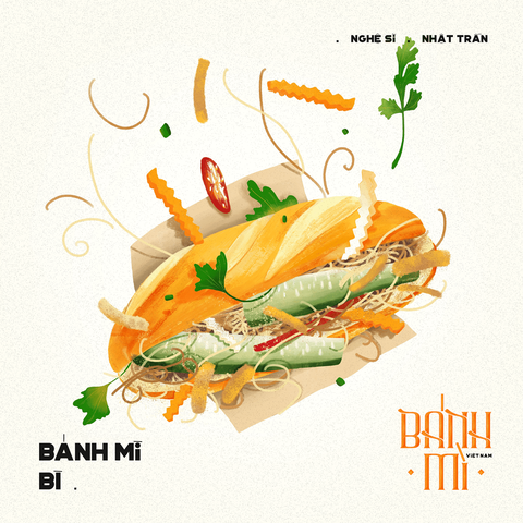 Lên cơn thèm với loạt tranh bánh mì khiến dân mạng ‘sôi sùng sục’ - Ảnh 9. Lên cơn thèm với loạt tranh bánh mì khiến dân mạng ‘sôi sùng sục’ - Ảnh 9.