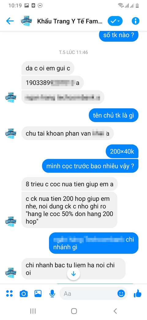 lua ban khau trang lua ban khau trang