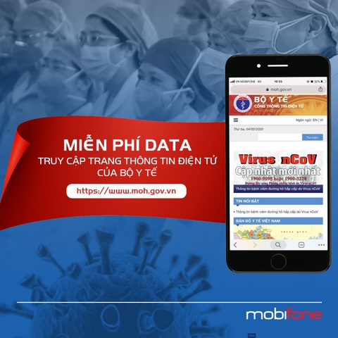 Nhà mạng miễn cước data truy cập trang web Bộ Y tế - Ảnh 1. Nhà mạng miễn cước data truy cập trang web Bộ Y tế - Ảnh 1.