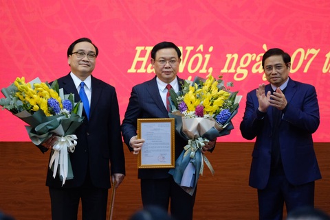 Tân bí thư Thành ủy Hà Nội Vương Đình Huệ: Vinh dự lớn, trách nhiệm nặng nề - Ảnh 1. Tân bí thư Thành ủy Hà Nội Vương Đình Huệ: Vinh dự lớn, trách nhiệm nặng nề - Ảnh 1.