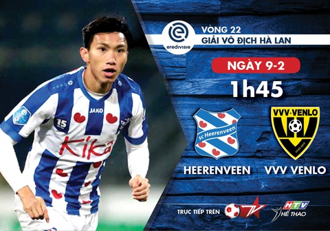 Lịch thi đấu của CLB Heerenveen, tiếp tục chờ Văn Hậu ra sân - Ảnh 1. Lịch thi đấu của CLB Heerenveen, tiếp tục chờ Văn Hậu ra sân - Ảnh 1.