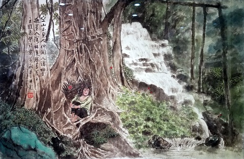Thái Mặc Niên Hoa: Triển lãm tranh của 5 họa sĩ thủy mặc hàng đầu Sài Gòn - Ảnh 11. Thái Mặc Niên Hoa: Triển lãm tranh của 5 họa sĩ thủy mặc hàng đầu Sài Gòn - Ảnh 11.