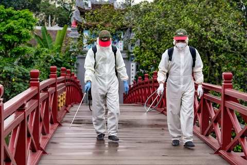 Khử trùng di tích nhà tù Hỏa Lò, Hoàng thành Thăng Long, Văn Miếu... - Ảnh 1. Khử trùng di tích nhà tù Hỏa Lò, Hoàng thành Thăng Long, Văn Miếu... - Ảnh 1.