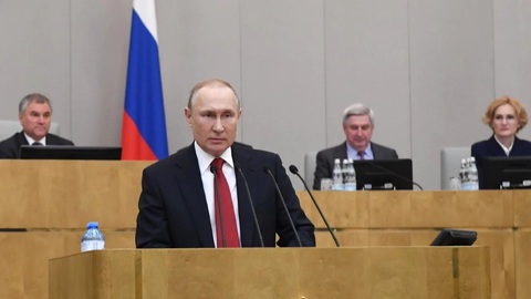 Hạ viện Quốc hội Nga nhất trí cho phép Tổng thống Putin tái tranh cử - Ảnh 1. Hạ viện Quốc hội Nga nhất trí cho phép Tổng thống Putin tái tranh cử - Ảnh 1.