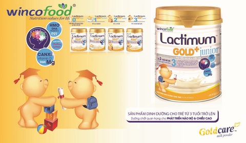 Lactimum gold+ Junior (Wincofood) - Sản phẩm khuyên dùng cho trẻ lên 3 trong mùa dịch - Ảnh 1. Lactimum gold+ Junior (Wincofood) - Sản phẩm khuyên dùng cho trẻ lên 3 trong mùa dịch - Ảnh 1.
