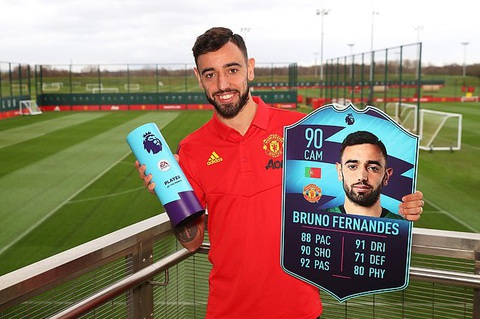 Bruno Fernandes là Cầu thủ xuất sắc nhất tháng 2 của Premier League - Ảnh 1. Bruno Fernandes là Cầu thủ xuất sắc nhất tháng 2 của Premier League - Ảnh 1.