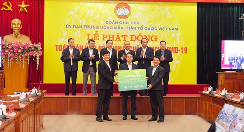 Vietcombank ủng hộ 10 tỉ đồng để dẹp dịch COVID - 19 - Ảnh 1. Vietcombank ủng hộ 10 tỉ đồng để dẹp dịch COVID - 19 - Ảnh 1.