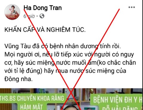 Vũng Tàu chưa ai nhiễm COVID-19 nhưng hàng chục chủ Facebook tung tin giả - Ảnh 2. Vũng Tàu chưa ai nhiễm COVID-19 nhưng hàng chục chủ Facebook tung tin giả - Ảnh 2.