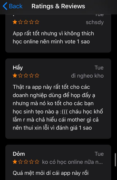 Nhiều học sinh Việt đòi xóa app học trực tuyến để... khỏi phải học - Ảnh 2. Nhiều học sinh Việt đòi xóa app học trực tuyến để... khỏi phải học - Ảnh 2.
