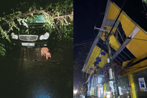 Mưa đá, giông lốc dữ dội ở Yên Bái, ôtô bị cột điện, cây xanh đè bẹp - Ảnh 4. Mưa đá, giông lốc dữ dội ở Yên Bái, ôtô bị cột điện, cây xanh đè bẹp - Ảnh 4.
