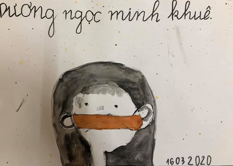 Hà Nội yêu thương, Hà Nội lạ kỳ qua ký họa mùa COVID-19 - Ảnh 15. Hà Nội yêu thương, Hà Nội lạ kỳ qua ký họa mùa COVID-19 - Ảnh 15.