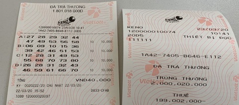 Vietlott liên tiếp công bố có khách hàng trúng lớn - Ảnh 2. Vietlott liên tiếp công bố có khách hàng trúng lớn - Ảnh 2.