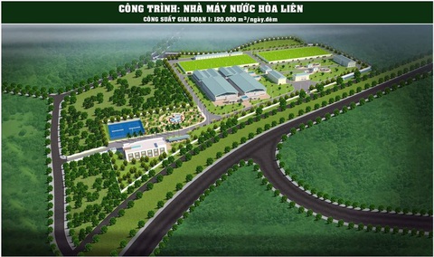 Nhà máy nước Hòa Liên 120.000 m3 ngày đêm hoàn thành trong 15 tháng - Ảnh 1. Nhà máy nước Hòa Liên 120.000 m3 ngày đêm hoàn thành trong 15 tháng - Ảnh 1.