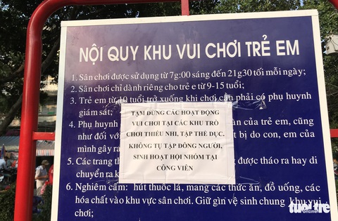 TP.HCM ngưng hoạt động các khu tập thể dục, khu trò chơi thiếu nhi tại công viên - Ảnh 4. TP.HCM ngưng hoạt động các khu tập thể dục, khu trò chơi thiếu nhi tại công viên - Ảnh 4.
