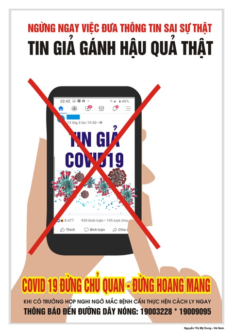 Tin giả gánh hậu quả thật vào tranh cổ động phòng chống COVID-19 - Ảnh 2. Tin giả gánh hậu quả thật vào tranh cổ động phòng chống COVID-19 - Ảnh 2.