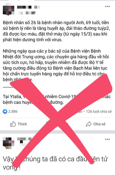 Mời chủ Facebook Nguyễn Sin làm việc do tung tin có người chết vì COVID-19 - Ảnh 2. Mời chủ Facebook Nguyễn Sin làm việc do tung tin có người chết vì COVID-19 - Ảnh 2.