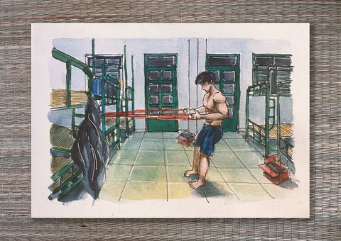 Ký họa dễ thương trong kỳ cách ly nghỉ dưỡng của kiến trúc sư về từ Anh - Ảnh 14. Ký họa dễ thương trong kỳ cách ly nghỉ dưỡng của kiến trúc sư về từ Anh - Ảnh 14.