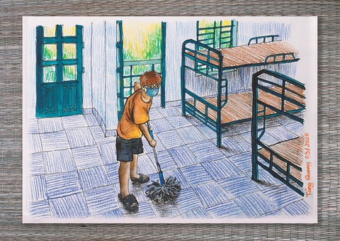 Ký họa dễ thương trong kỳ cách ly nghỉ dưỡng của kiến trúc sư về từ Anh - Ảnh 10. Ký họa dễ thương trong kỳ cách ly nghỉ dưỡng của kiến trúc sư về từ Anh - Ảnh 10.