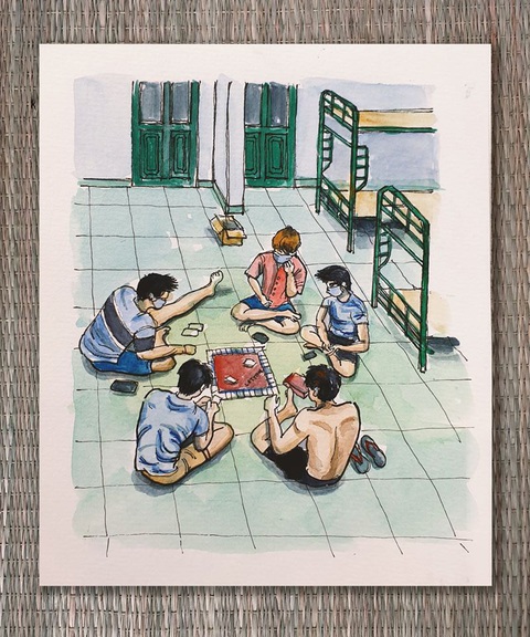 Ký họa dễ thương trong kỳ cách ly nghỉ dưỡng của kiến trúc sư về từ Anh - Ảnh 8. Ký họa dễ thương trong kỳ cách ly nghỉ dưỡng của kiến trúc sư về từ Anh - Ảnh 8.