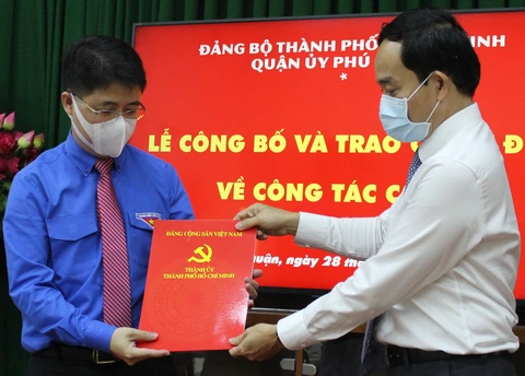 Bí thư Thành đoàn TP.HCM làm bí thư Quận ủy Phú Nhuận - Ảnh 1. Bí thư Thành đoàn TP.HCM làm bí thư Quận ủy Phú Nhuận - Ảnh 1.