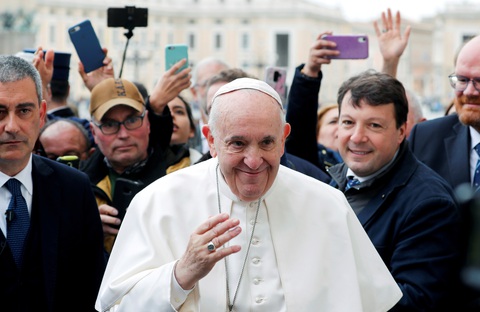 Giáo hoàng Francis âm tính với COVID-19 - Ảnh 1. Giáo hoàng Francis âm tính với COVID-19 - Ảnh 1.