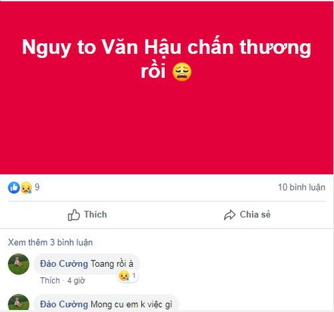 CĐV Việt Nam lo sốt vó sau khi Văn Hậu dính chấn thương - Ảnh 2. CĐV Việt Nam lo sốt vó sau khi Văn Hậu dính chấn thương - Ảnh 2.