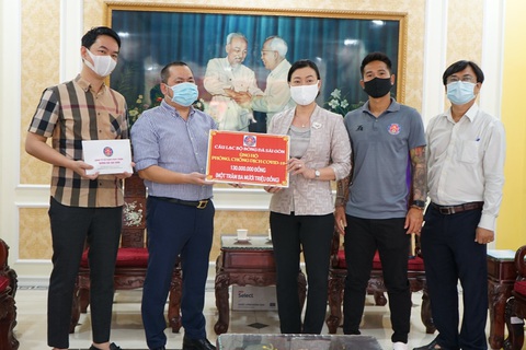 CLB Sài Gòn ủng hộ 130 triệu đồng để phòng, chống dịch COVID-19 - Ảnh 1. CLB Sài Gòn ủng hộ 130 triệu đồng để phòng, chống dịch COVID-19 - Ảnh 1.