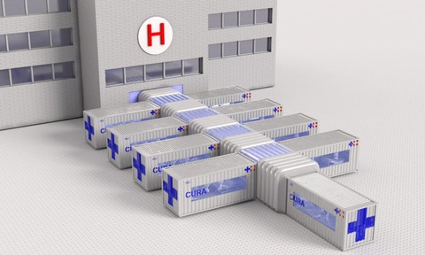 Thiết kế biến container thành bệnh viện điều trị COVID-19 - Ảnh 1. Thiết kế biến container thành bệnh viện điều trị COVID-19 - Ảnh 1.