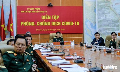 Bộ Quốc phòng diễn tập phòng chống dịch COVID-19 với quy mô chưa từng có - Ảnh 3. Bộ Quốc phòng diễn tập phòng chống dịch COVID-19 với quy mô chưa từng có - Ảnh 3.