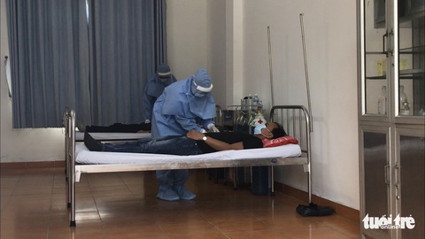 Quân đội diễn tập cách ly hàng trăm người Việt về từ vùng dịch - Ảnh 10. Quân đội diễn tập cách ly hàng trăm người Việt về từ vùng dịch - Ảnh 10.