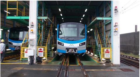 Hai đoàn tàu metro từ Nhật Bản sắp được chuyển về TP.HCM - Ảnh 1. Hai đoàn tàu metro từ Nhật Bản sắp được chuyển về TP.HCM - Ảnh 1.