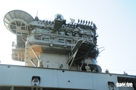 Bên trong tàu sân bay USS Theodore Roosevelt đang neo tại vịnh Đà Nẵng - Ảnh 10. Bên trong tàu sân bay USS Theodore Roosevelt đang neo tại vịnh Đà Nẵng - Ảnh 10.