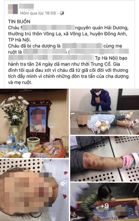 Khởi tố vụ án bé gái 3 tuổi chết nghi bị mẹ và cha dượng bạo hành - Ảnh 1. Khởi tố vụ án bé gái 3 tuổi chết nghi bị mẹ và cha dượng bạo hành - Ảnh 1.