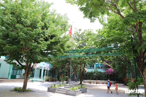 Trò nghỉ học, hằng ngày thầy vẫn đến làm đẹp trường chờ đón học sinh - Ảnh 12. Trò nghỉ học, hằng ngày thầy vẫn đến làm đẹp trường chờ đón học sinh - Ảnh 12.