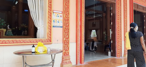 Cộng đồng người Khmer đón Tết cổ truyền, chung tay phòng ngừa COVID-19 - Ảnh 2. Cộng đồng người Khmer đón Tết cổ truyền, chung tay phòng ngừa COVID-19 - Ảnh 2.