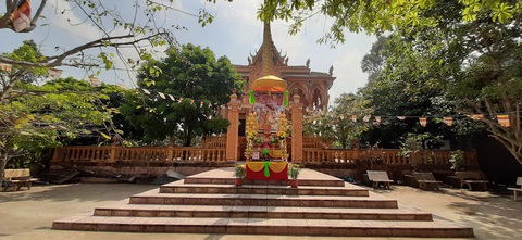 Cộng đồng người Khmer đón Tết cổ truyền, chung tay phòng ngừa COVID-19 - Ảnh 5. Cộng đồng người Khmer đón Tết cổ truyền, chung tay phòng ngừa COVID-19 - Ảnh 5.