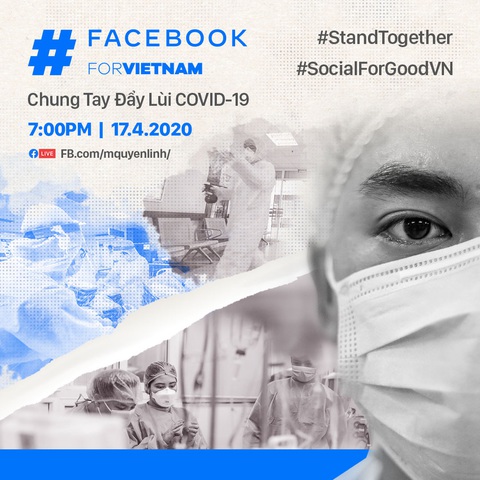 Facebook hợp tác với Quyền Linh, Sam, Hồng Vân, Xuân Bắc... để chống COVID-19 - Ảnh 1. Facebook hợp tác với Quyền Linh, Sam, Hồng Vân, Xuân Bắc... để chống COVID-19 - Ảnh 1.