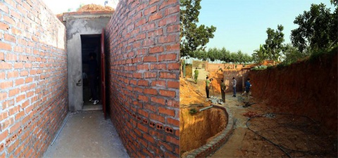 Khoét hầm bí mật trên đồi, đổ bêtông kiên cố như pháo đài để mở sới bạc - Ảnh 1. Khoét hầm bí mật trên đồi, đổ bêtông kiên cố như pháo đài để mở sới bạc - Ảnh 1.