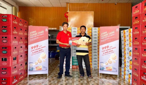 100 khách hàng đầu tiên nhận quà tặng vàng từ Bia Saigon - Ảnh 1. 100 khách hàng đầu tiên nhận quà tặng vàng từ Bia Saigon - Ảnh 1.