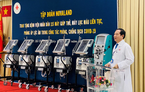 Novaland tặng trang thiết bị y tế đến Bệnh viện Nhân dân 115 - Ảnh 2. Novaland tặng trang thiết bị y tế đến Bệnh viện Nhân dân 115 - Ảnh 2.