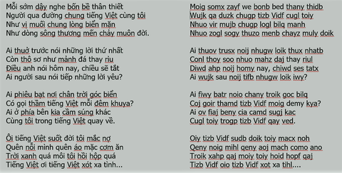 Chữ Việt song song: Sáng tạo đáng nể hay rắc rối, đọc trẹo cả mồm? - Ảnh 3. Chữ Việt song song: Sáng tạo đáng nể hay rắc rối, đọc trẹo cả mồm? - Ảnh 3.