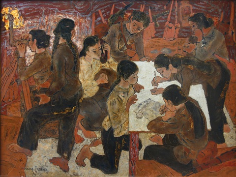 Gặp bà mẹ miền Nam và ‘nắng xuân 1975’ trong triển lãm mỹ thuật online - Ảnh 5. Gặp bà mẹ miền Nam và ‘nắng xuân 1975’ trong triển lãm mỹ thuật online - Ảnh 5.
