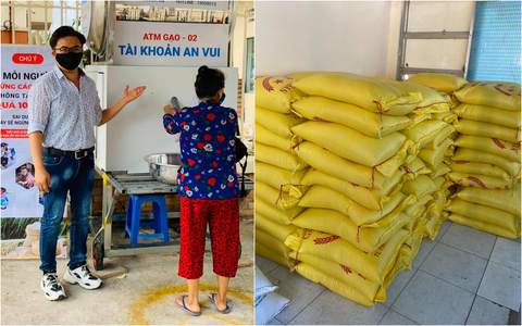 Hứa Vĩ Văn bán tranh, Đại Nghĩa lắp ATM gạo và các sao Việt làm từ thiện trong mùa dịch - Ảnh 3.